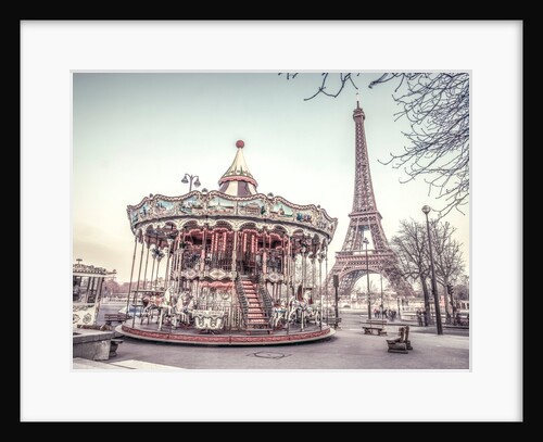 Carousel and the Eiffel tower by Assaf Frank